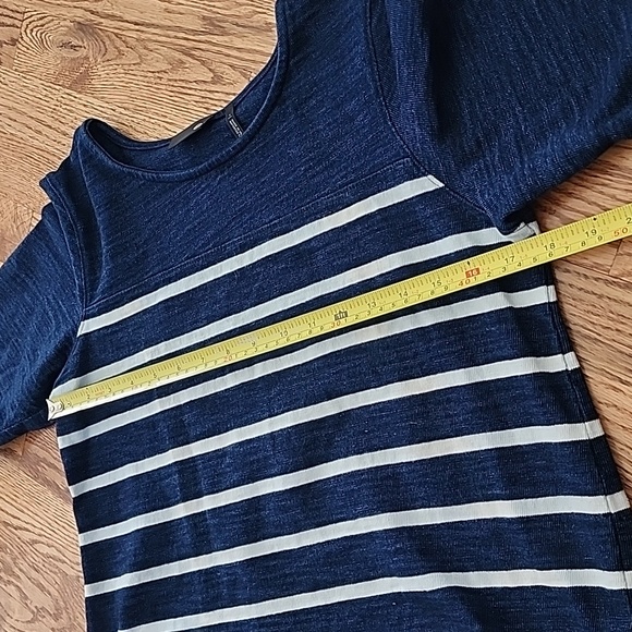 (S) Adriano Goldschmied Stripled Natical Cottagecore 100% Cotton Cropped - Picture 5 of 9